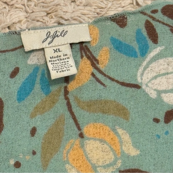 J. Jill 2-piece Stretch Skirt/blouse , size Large floral print - Picture 5 of 12